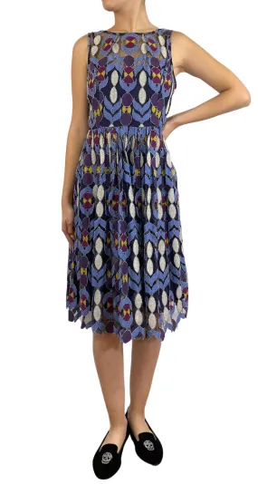 ANTHROPOLOGIE Vestido Midi Multicolor