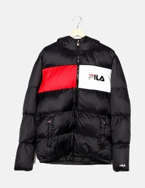 Fila Plumífero tricolor franja