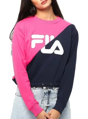 sudadera fila banji azul marino mujer