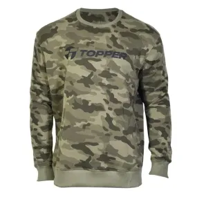 topper buzo hombre -  CREW RTC MEN LOOSE - URB oliva camo